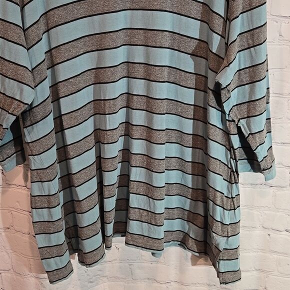 CJ Banks Striped Plus Size 3X Top - Picture 3 of 11